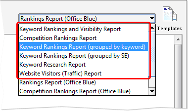 Перейдите на вкладку Отчеты вашего недавно установленного инструмента   Выберите новые отчеты из выпадающего меню справа