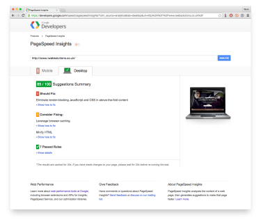Google PageSpeed ​​Insights дважды попадает на ваш сайт, тестируя как мобильную, так и настольную версии вашего сайта